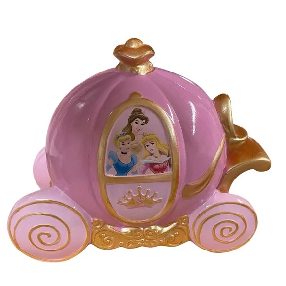 DISNEY bank Pumpkin carriage Cinderella Belle Sleeping Beauty magic fairytale - Picture 15 of 16